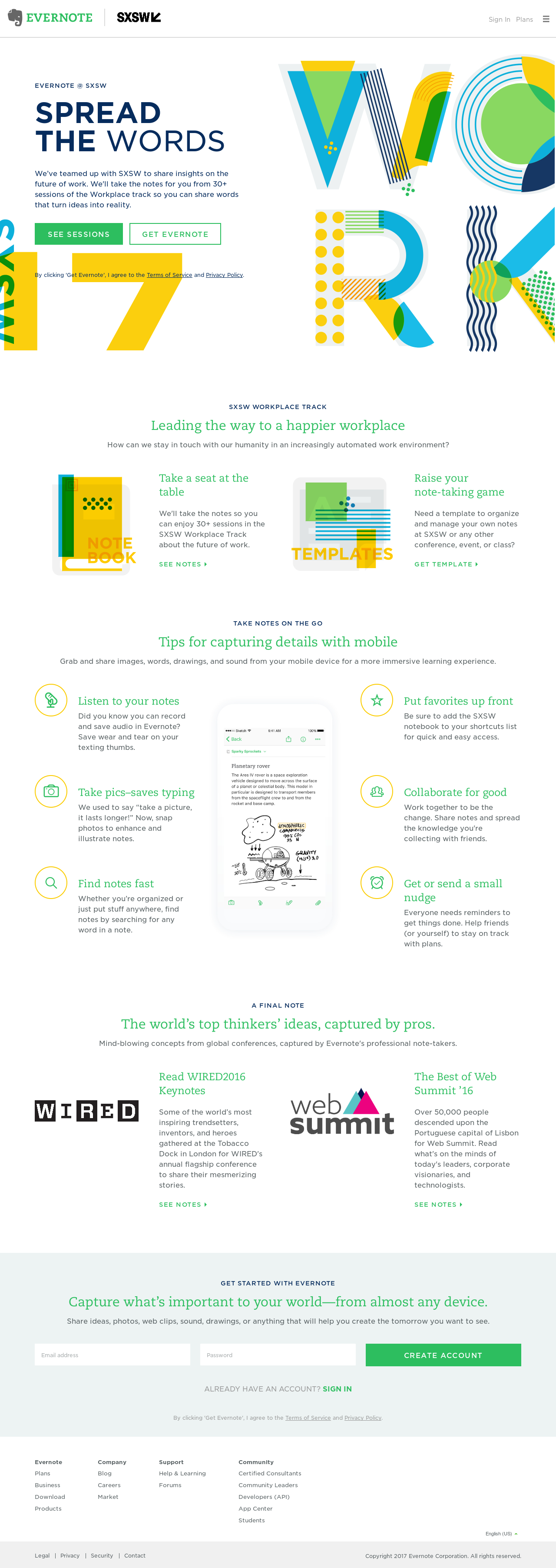 Evernote SXSW