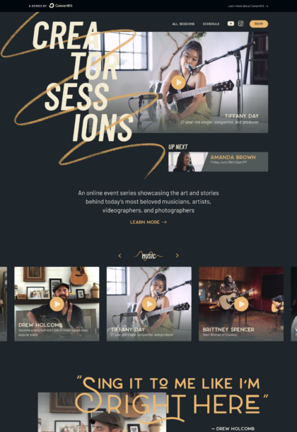 Creator Sessions By ConvertKit