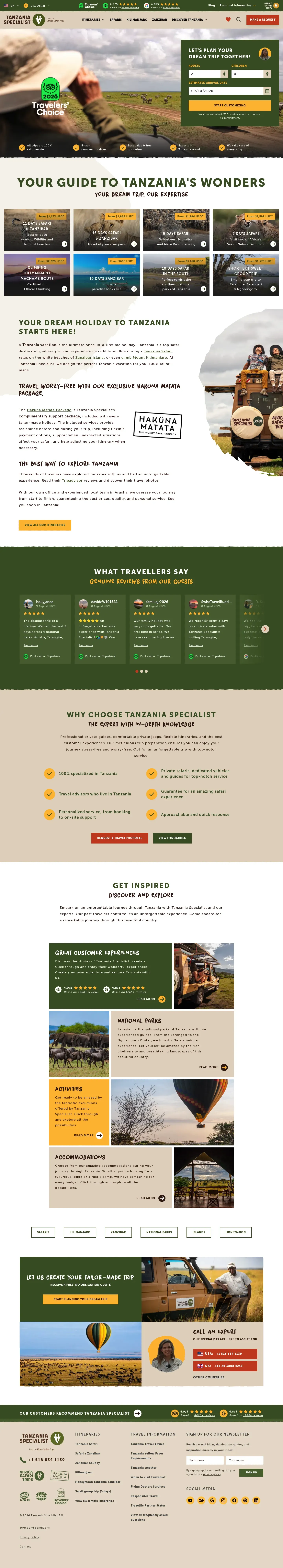 Tanzania Specialist