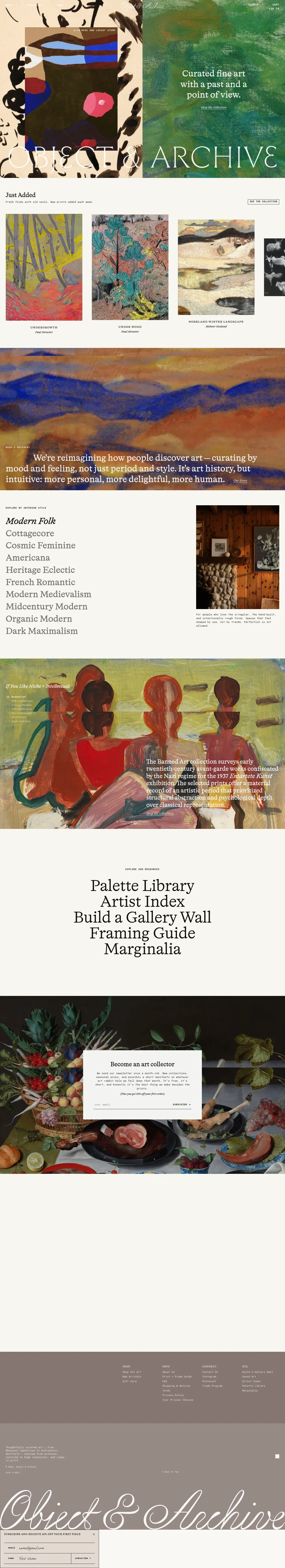 Object & Archive