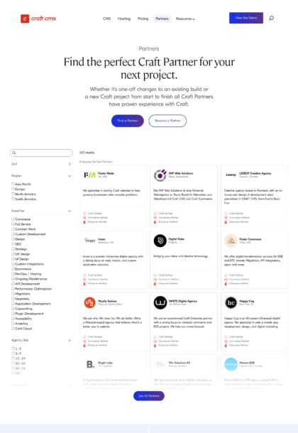 Craft CMS Partners