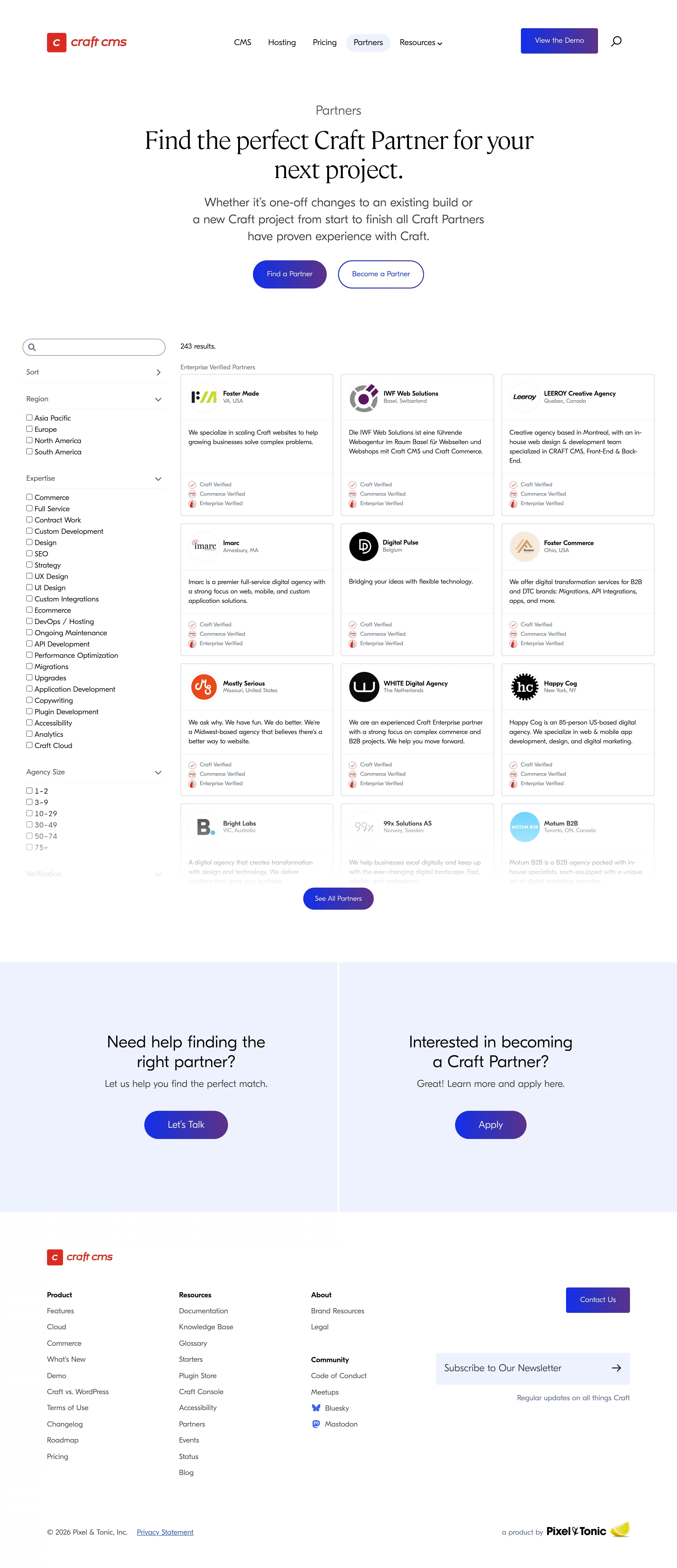 Craft CMS Partners