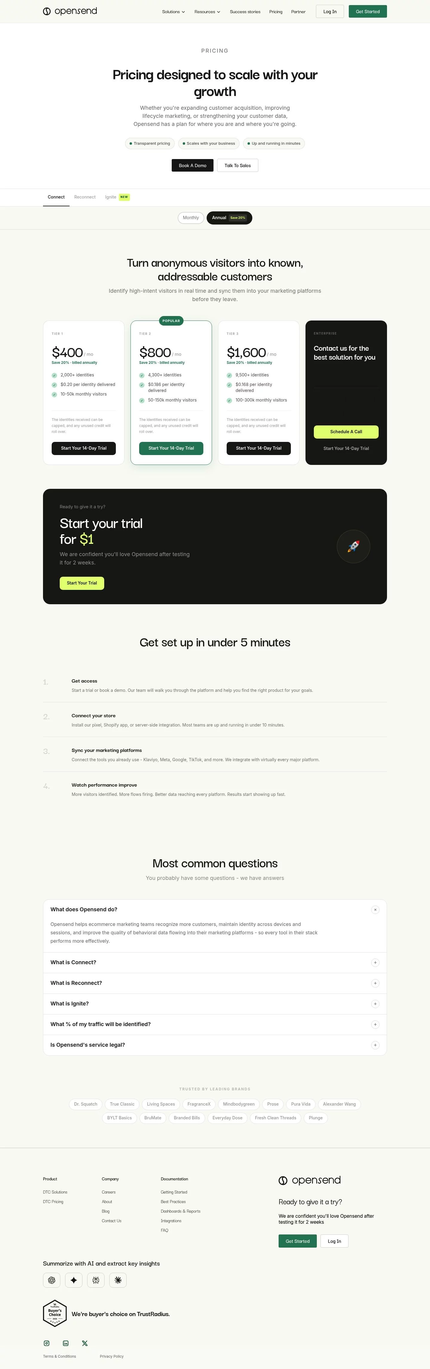 Opensend Pricing