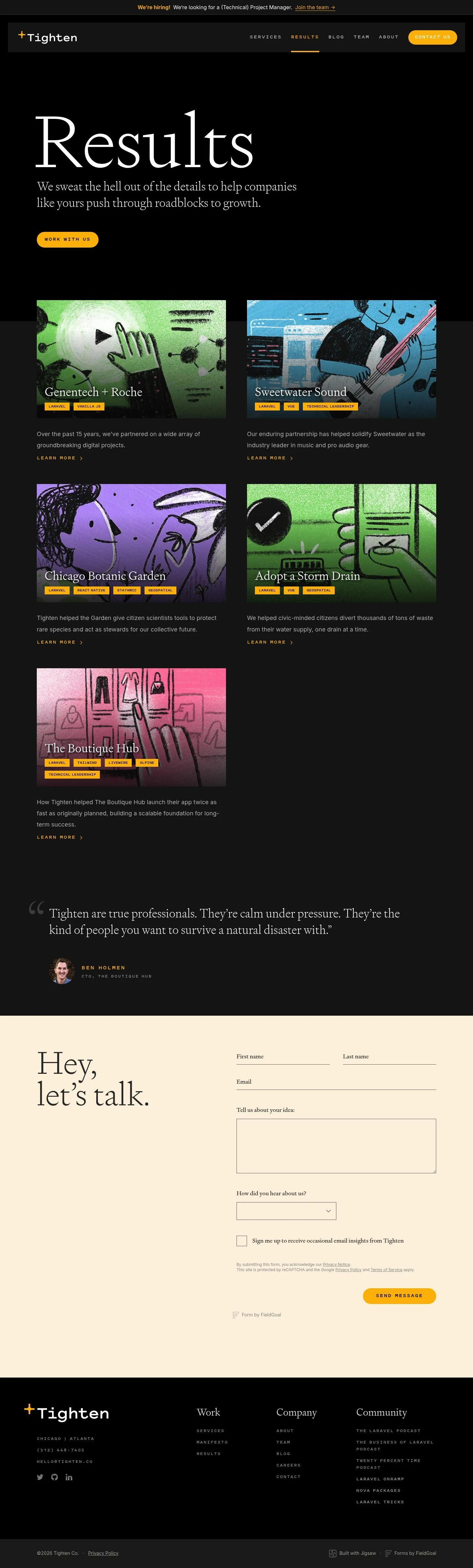 Tighten Case Studies
