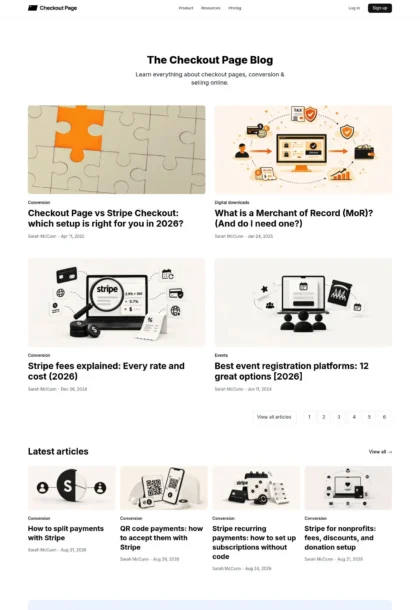 Checkout Page Blog