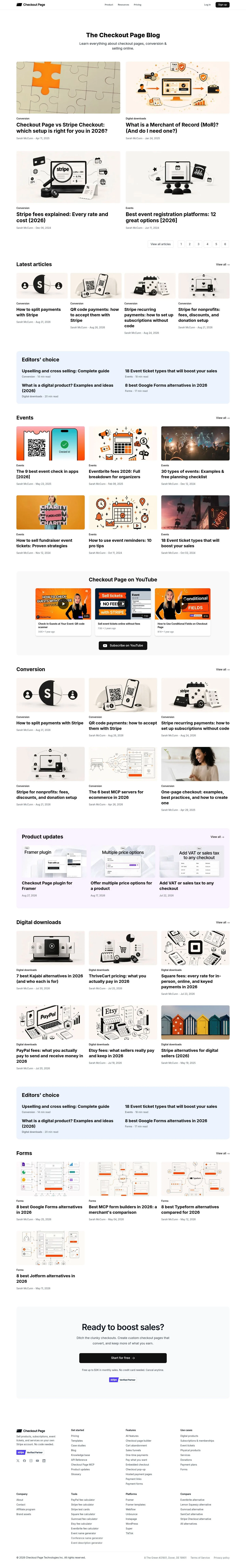Checkout Page Blog