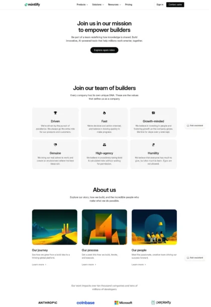 Mintlify Careers