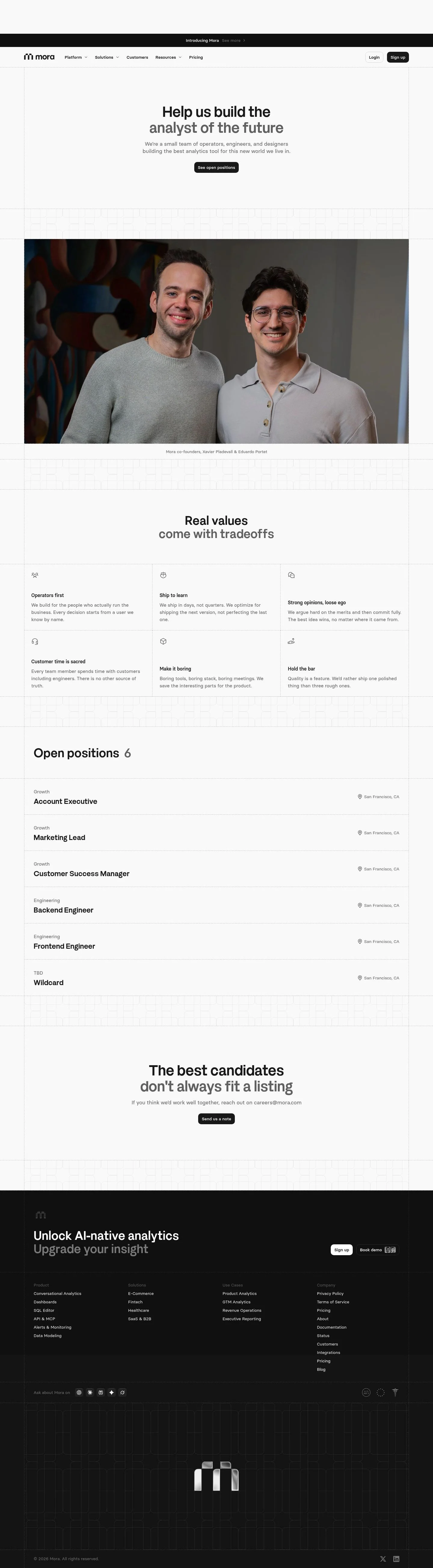 Mora Careers