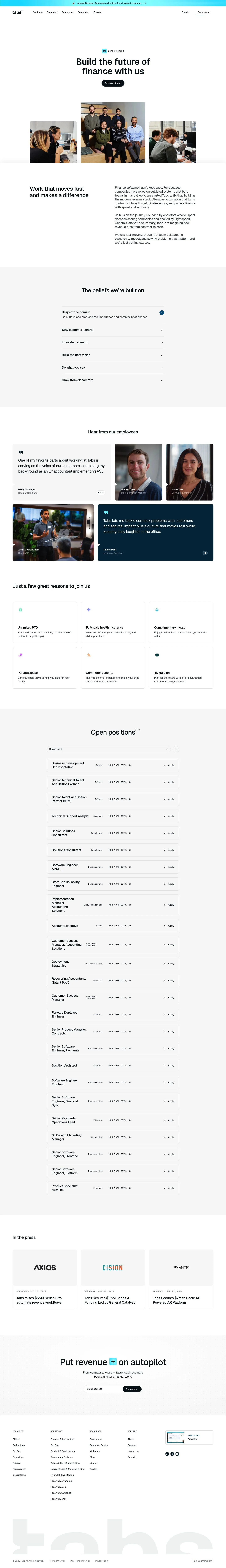 Tabs Careers