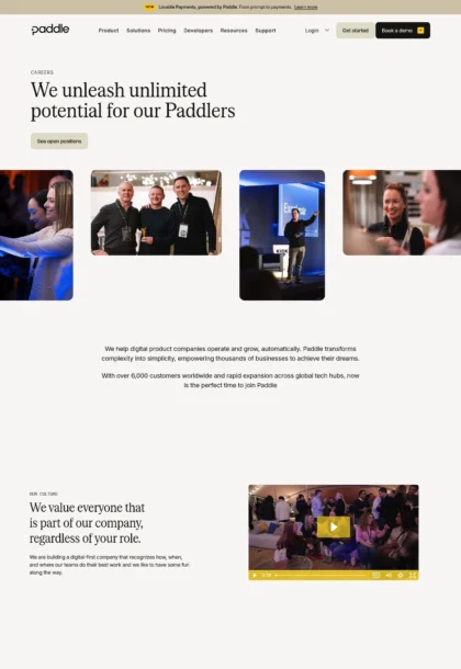 Paddle Careers