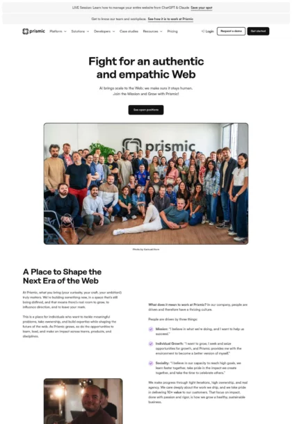Prismic Careers